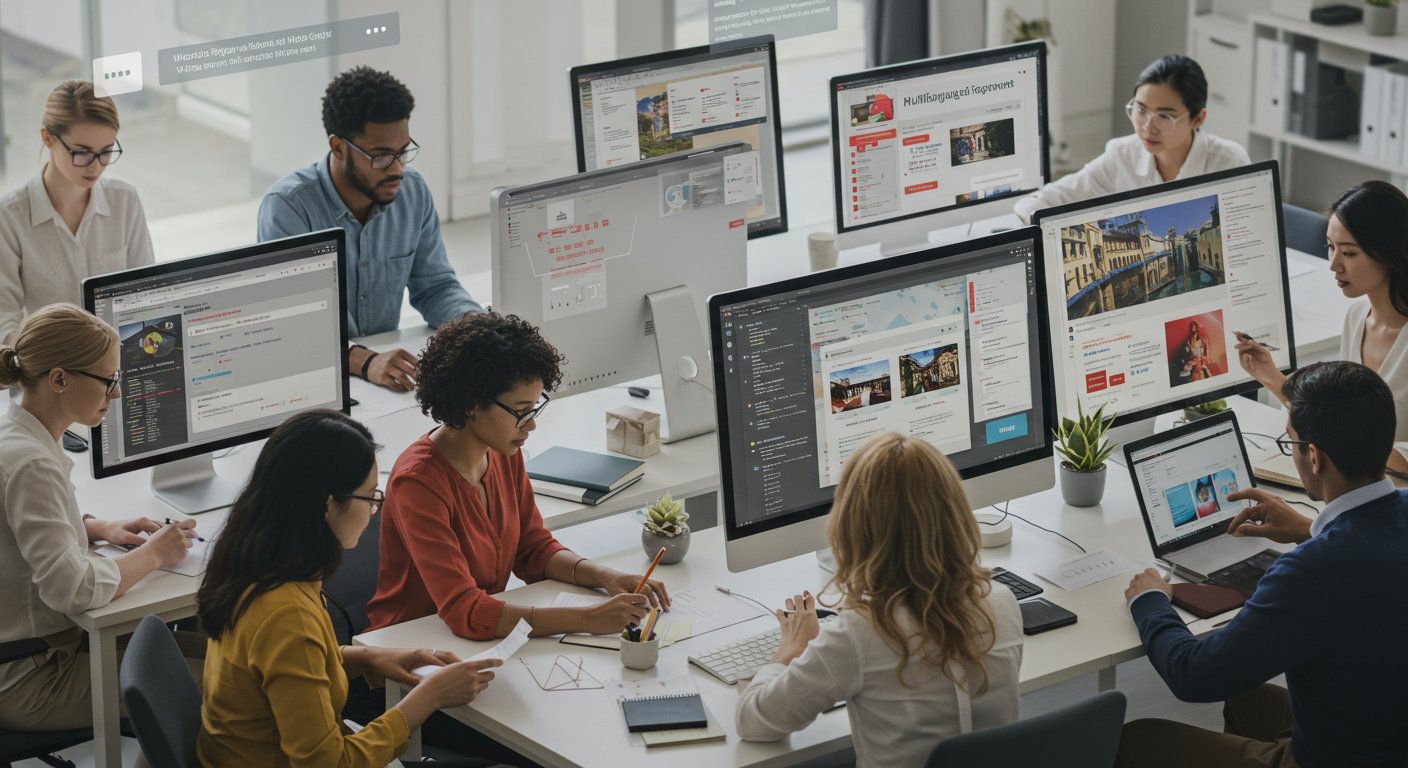 Многоязычный сайт для международного бизнеса