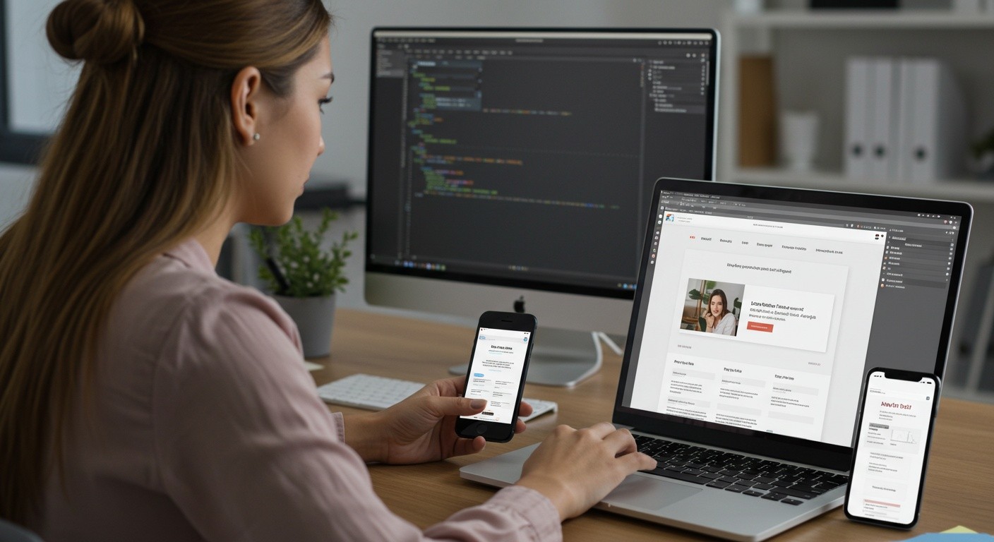 Адаптивная верстка сайта-визитки