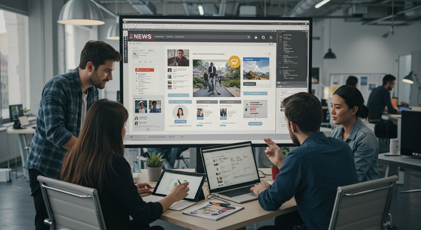 Разработка новостных сайтов с интеграцией социальных сетей