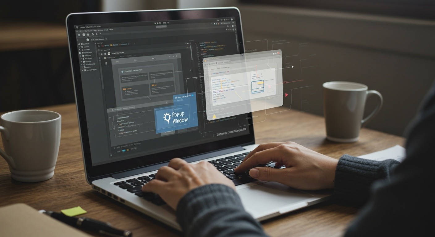 Пример pop-up окна на сайте