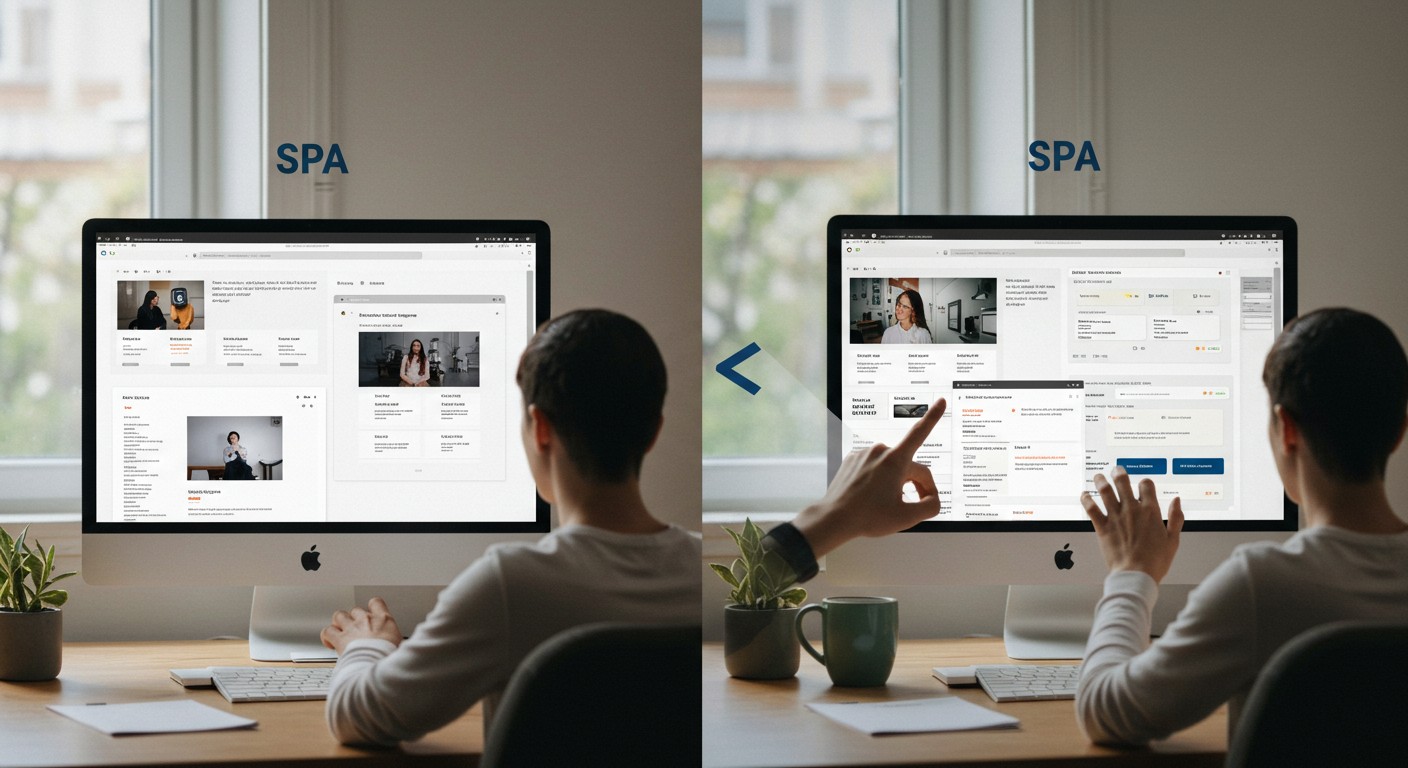 Эффективность SPA сайтов Преимущества SPA сайтов