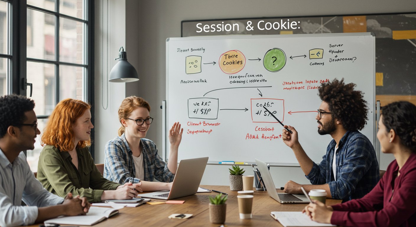 Механизм работы session и cookie Схема работы session и cookie