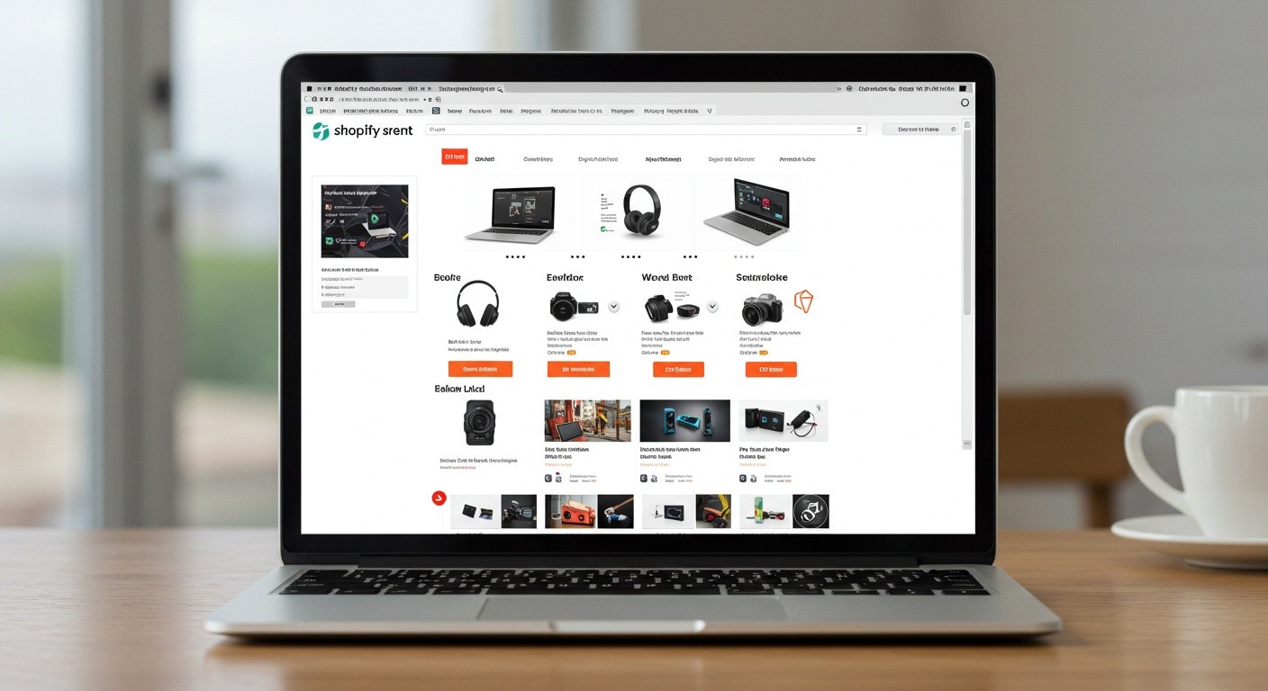 Аренда интернет-магазина электроники на Shopify