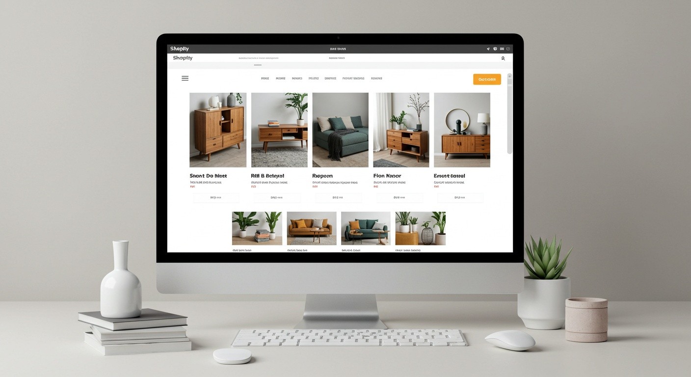 Аренда сайта для товаров для дома на Shopify