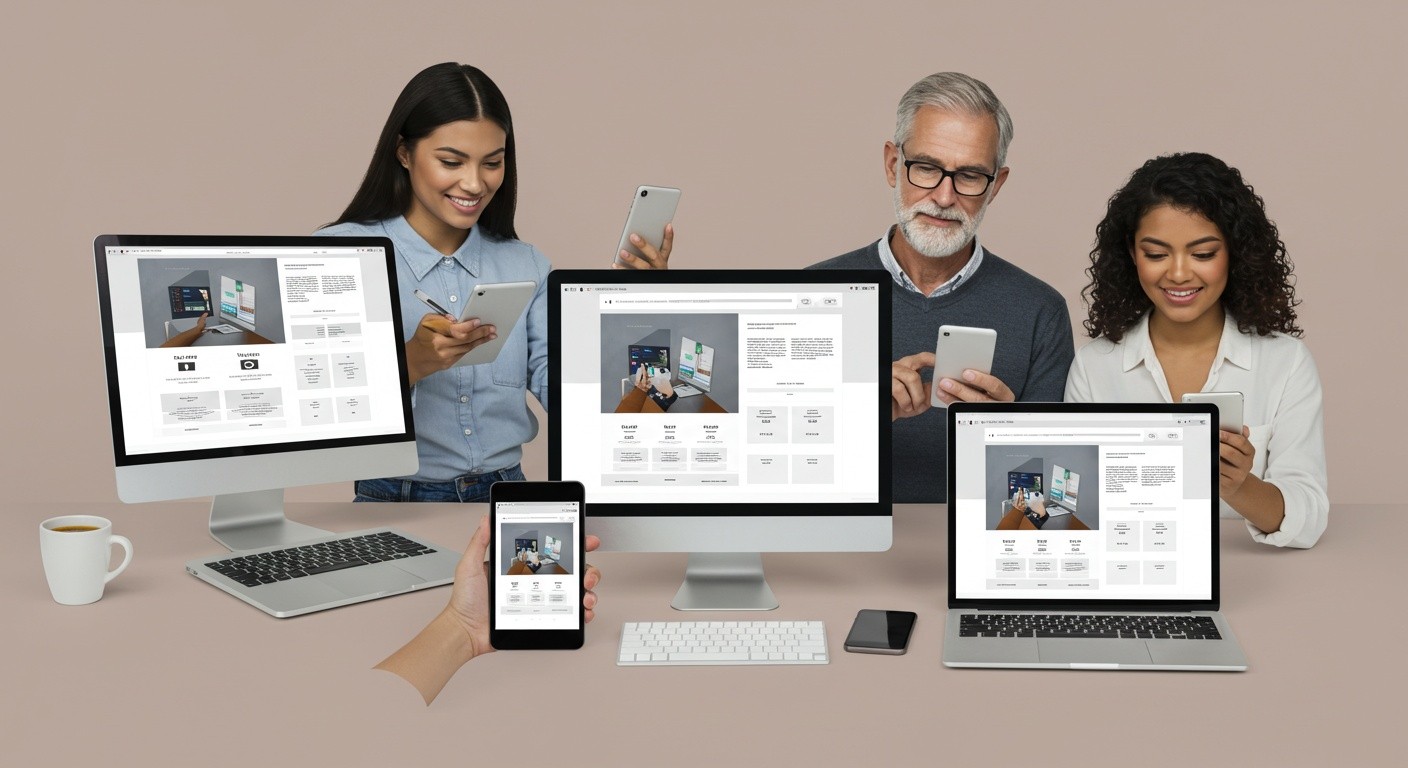 Пример адаптивного интерфейса сайта Гибкий дизайн интерфейсов на разных устройствах