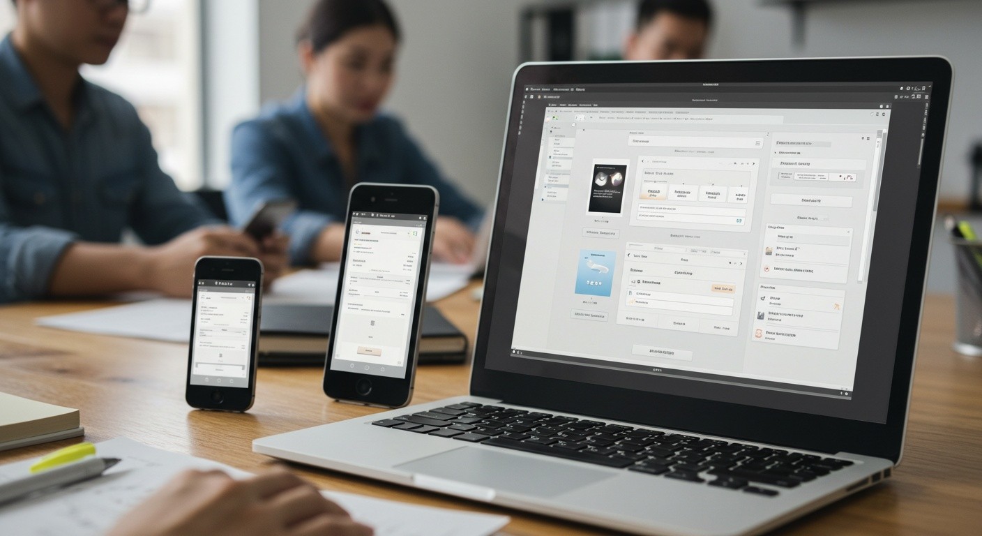 Пример адаптивного меню на сайте
